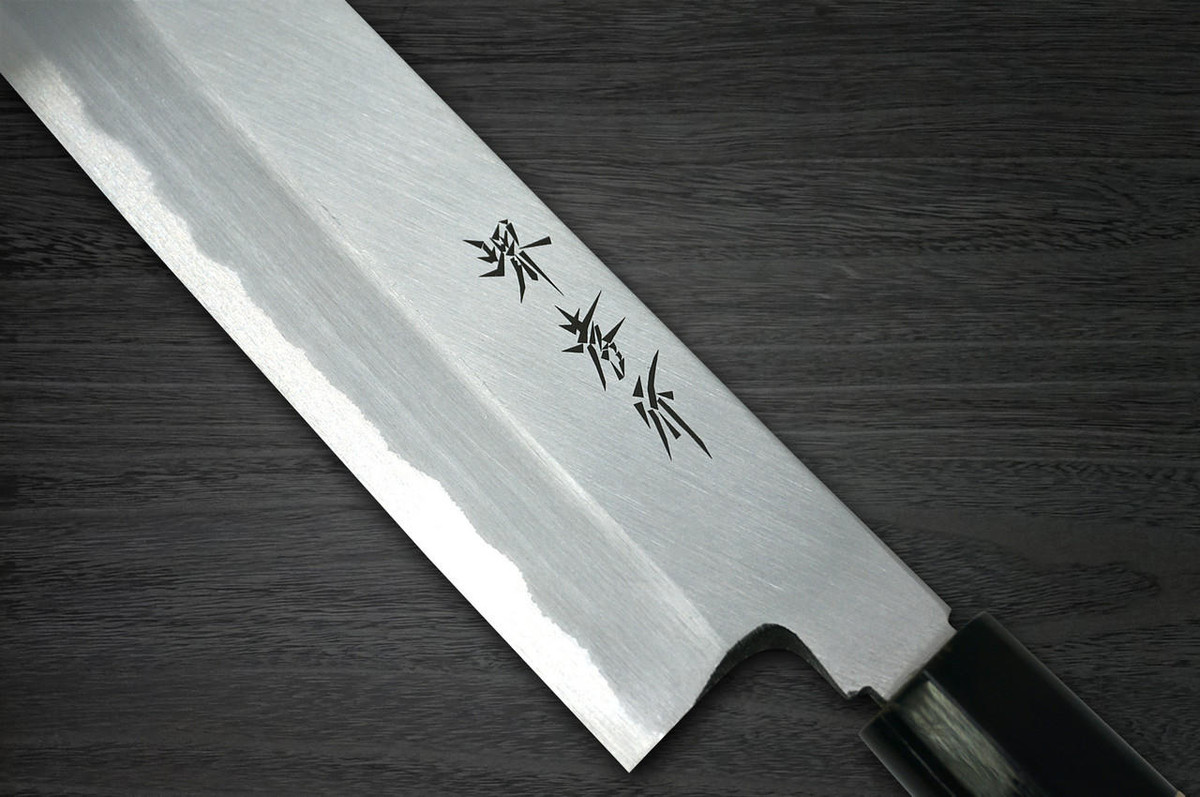 [Left Handed] Sakai Takayuki Kasumitogi Buffalo Tsuba Japanese Chef's Hone-Kiri 270mm 