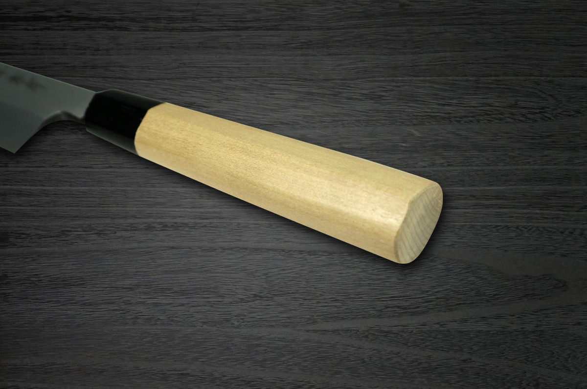 [Left Handed] Sakai Takayuki Kasumitogi Buffalo Tsuba Japanese Chef's Hone-Kiri 270mm 