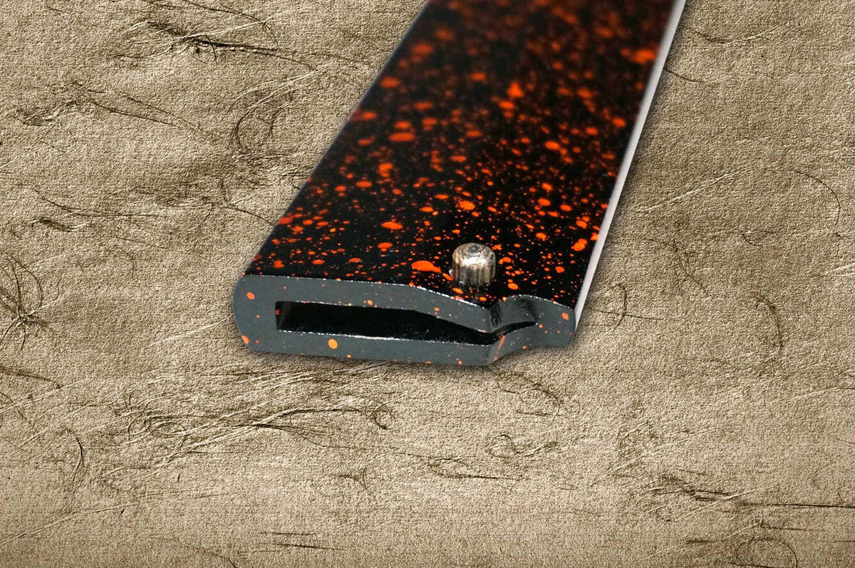 Shikisai Lacquered Saya Sheath [with Ebony Pin] [Kincha] for 210mm Yanagiba(Sashimi) 