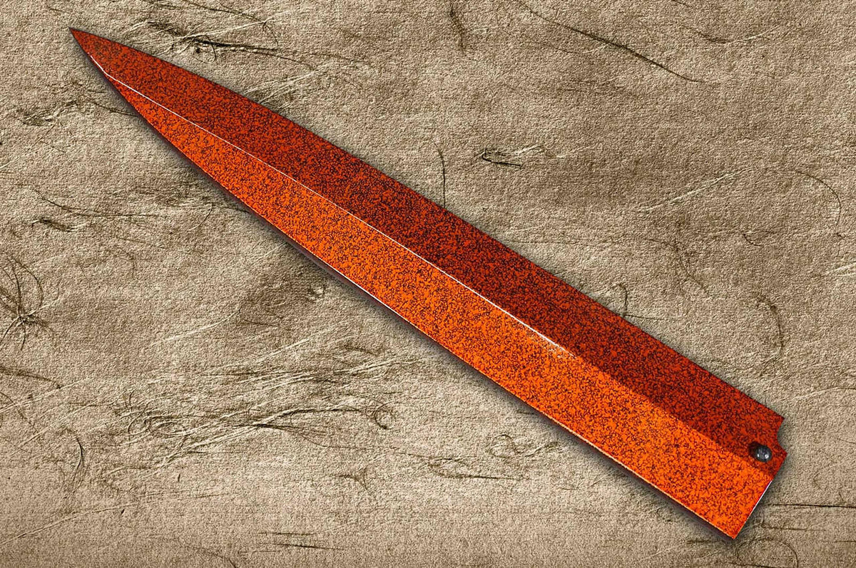 Shikisai Lacquered Saya Sheath [with Ebony Pin] [Hikari] for 270mm Yanagiba(Sashimi) 