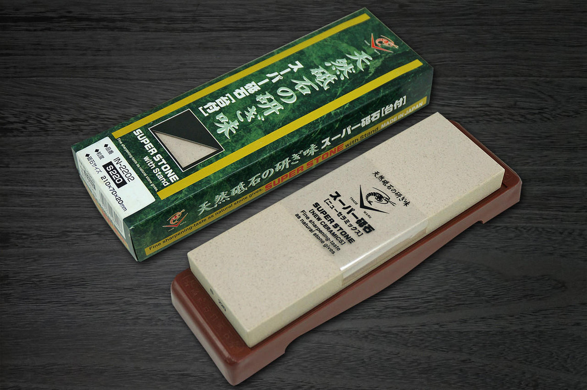 Naniwa Super Ceramic Waterstone (Whetstone) with Stand [S-220] 