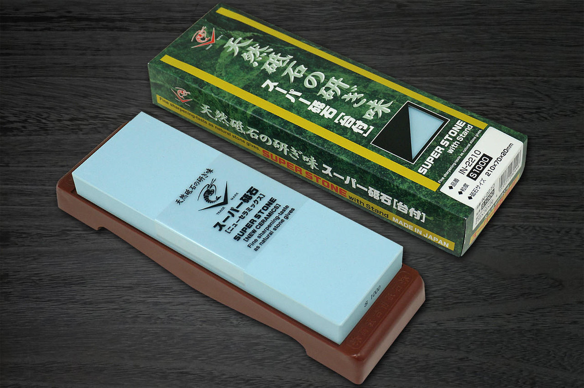Naniwa Super Ceramic Waterstone (Whetstone) with Stand [S-1000] 