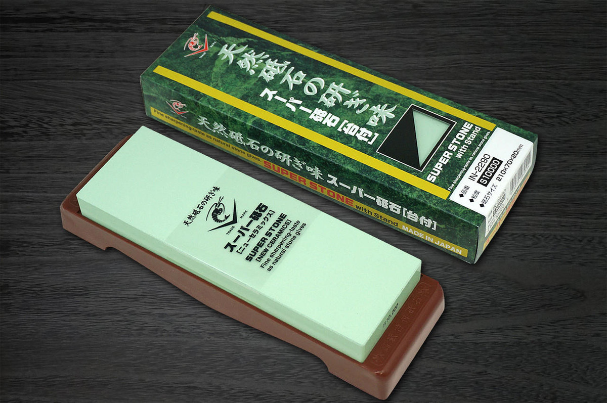 Naniwa Super Ceramic Waterstone (Whetstone) with Stand [S-10000] 
