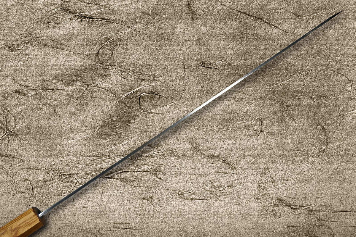 Sakai Takayuki 45-Layer Damascus Urushi Japanese Chef's Kengata-Yanagiba(Sashimi) 300mm 