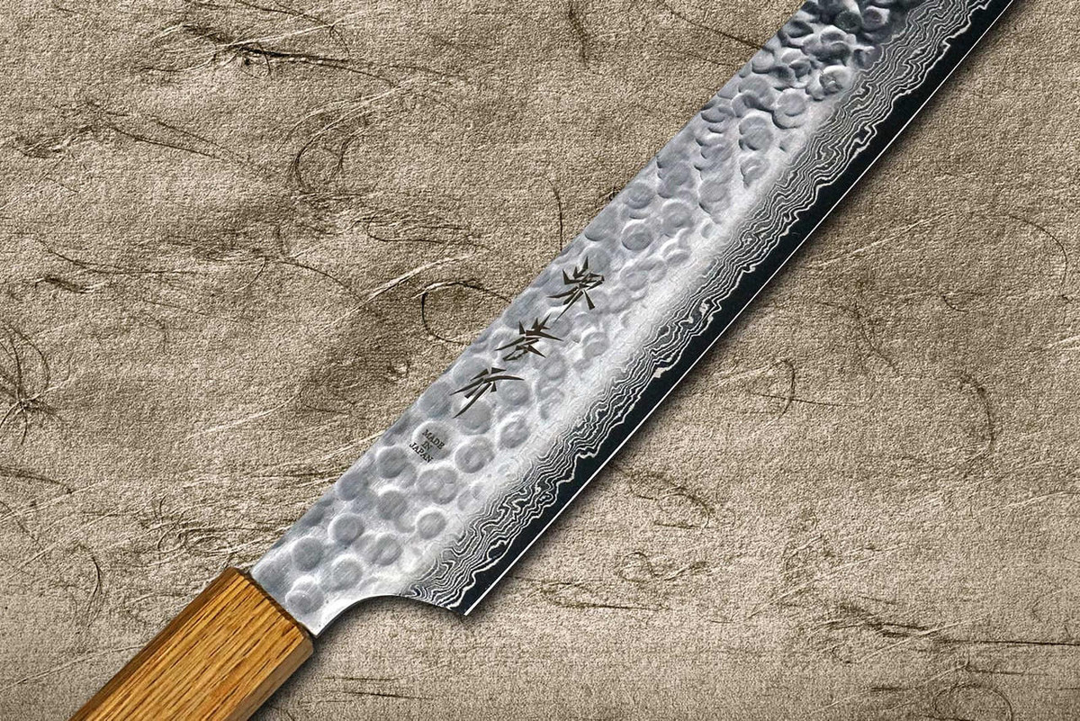 Sakai Takayuki 45-Layer Damascus Urushi Japanese Chef's Sakimaru-Yanagiba(Sashimi) 300mm 