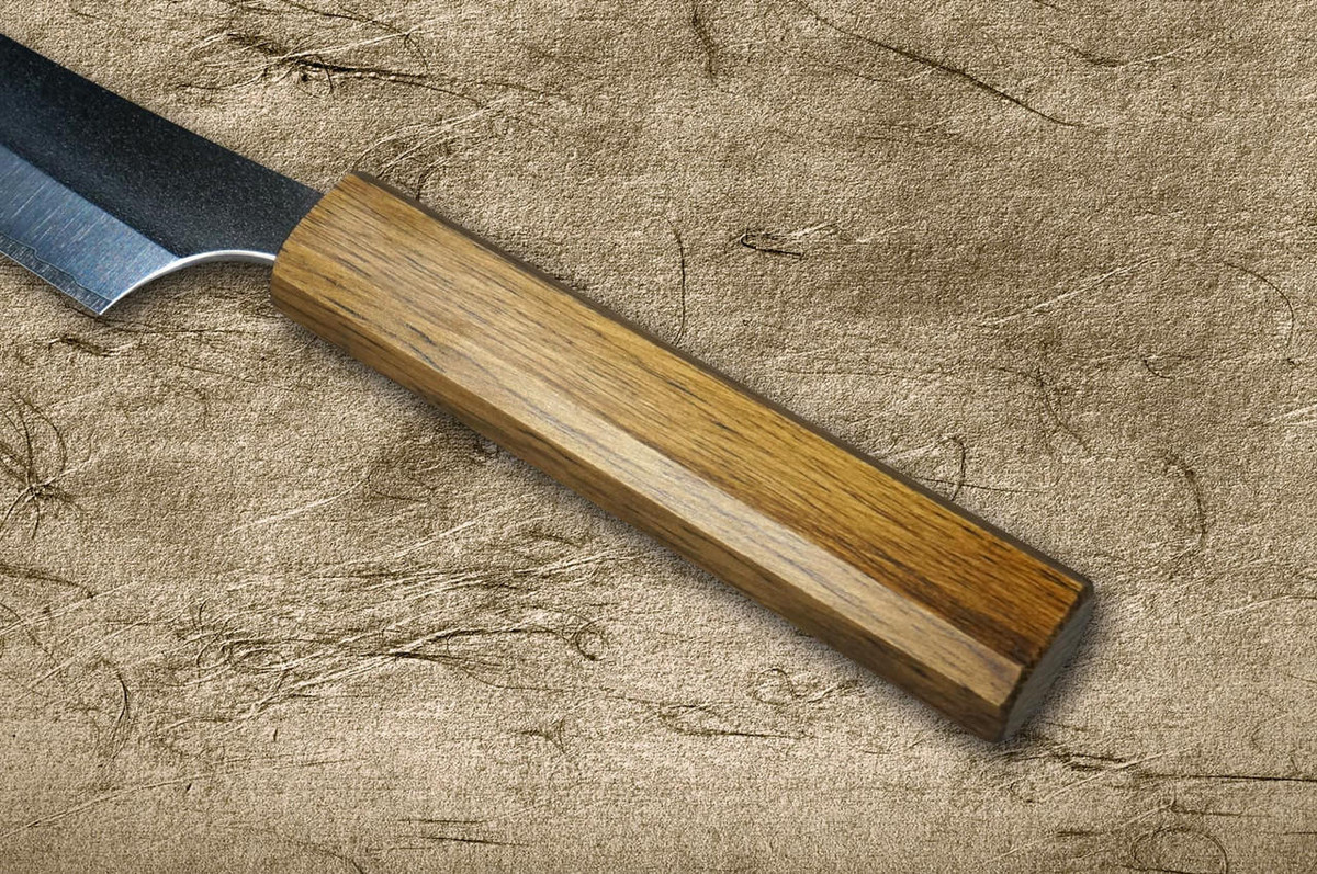 Yu Kurosaki VG-XEOS NEW GEKKO WA OK8M Japanese Chef's Petty Knife(Utility) 150mm with Urushi Lacquered Oak Handle 