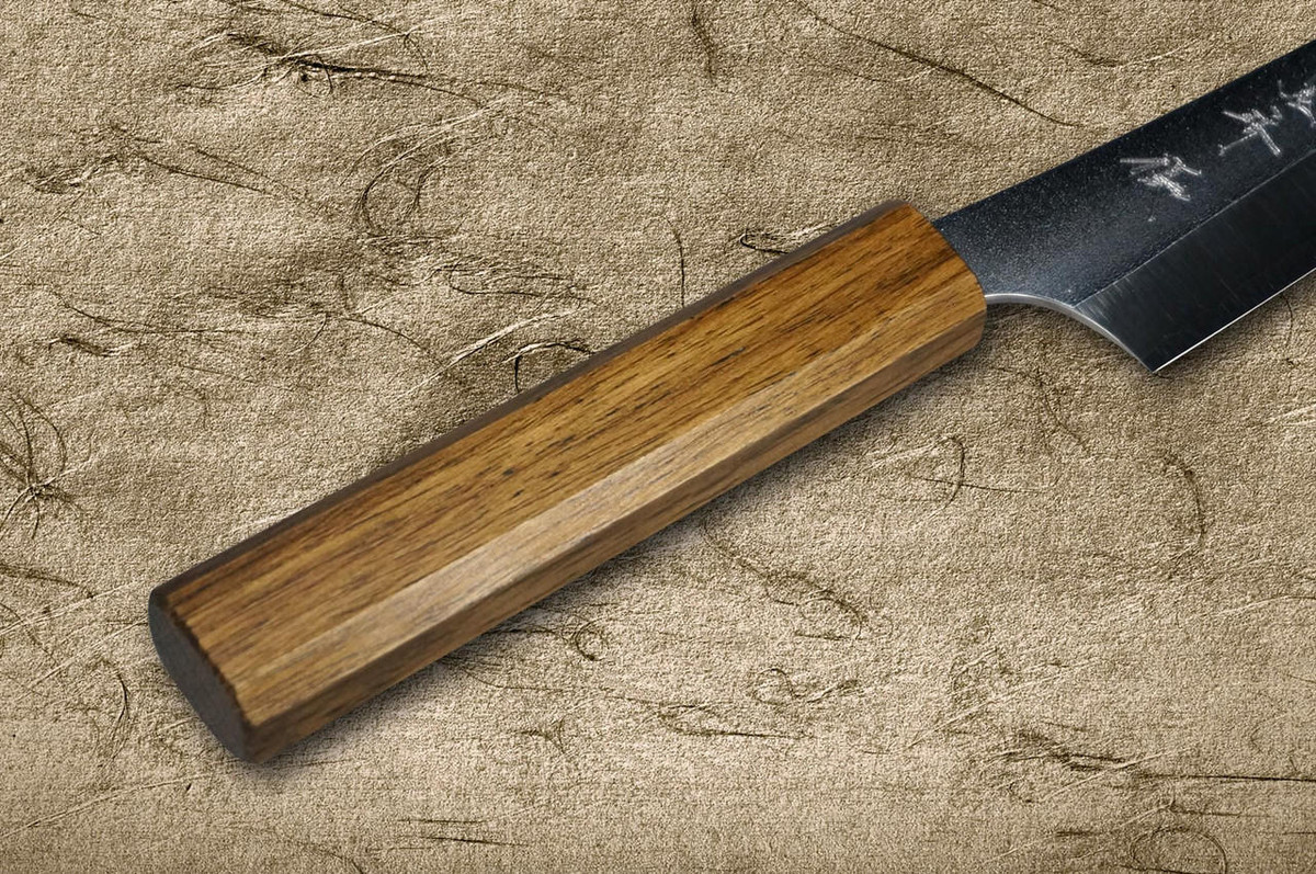 Yu Kurosaki VG-XEOS NEW GEKKO WA OK8M Japanese Chef's Petty Knife(Utility) 150mm with Urushi Lacquered Oak Handle 