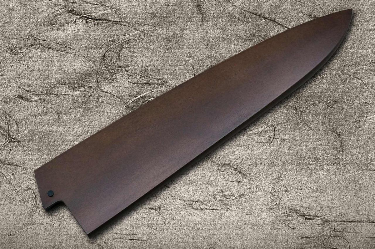 Magnolia Saya Sheath Dark Brown [with Ebony Pin] for 270mm Chef Knife(Gyuto) 