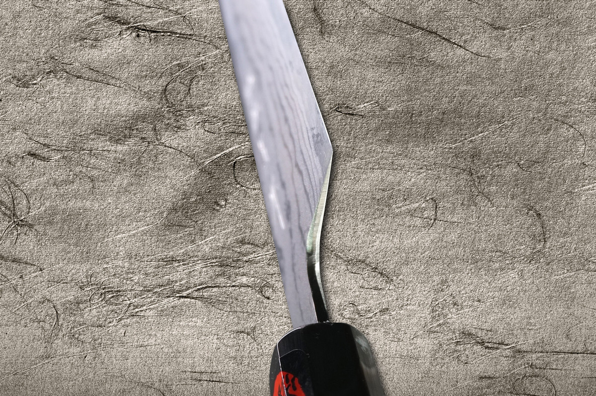 Shigeki Tanaka Aogami No.2 Damascus EB Japanese Chef's Slicer(Sujihiki) 270mm with Ebony Handle