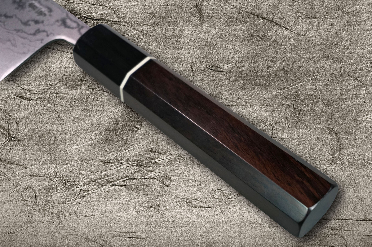 Shigeki Tanaka Aogami No.2 Damascus EB Japanese Chef's Slicer(Sujihiki) 270mm with Ebony Handle