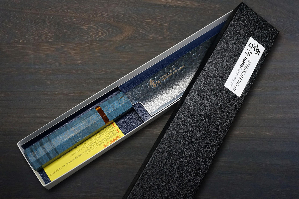 Sakai Takayuki 33-Layer VG10 Damascus STW Chef's Nakiri(Vegetable) 160mm with Stabilized Hybrid Wood Handle [AI] 