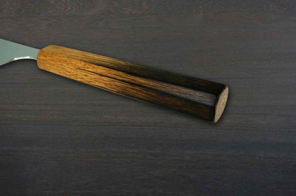 Kei Kobayashi R2 Special Finished OK8BYW Japanese Chef's Gyuto Knife 210mm with Urushi Lacquered Oak Handle 