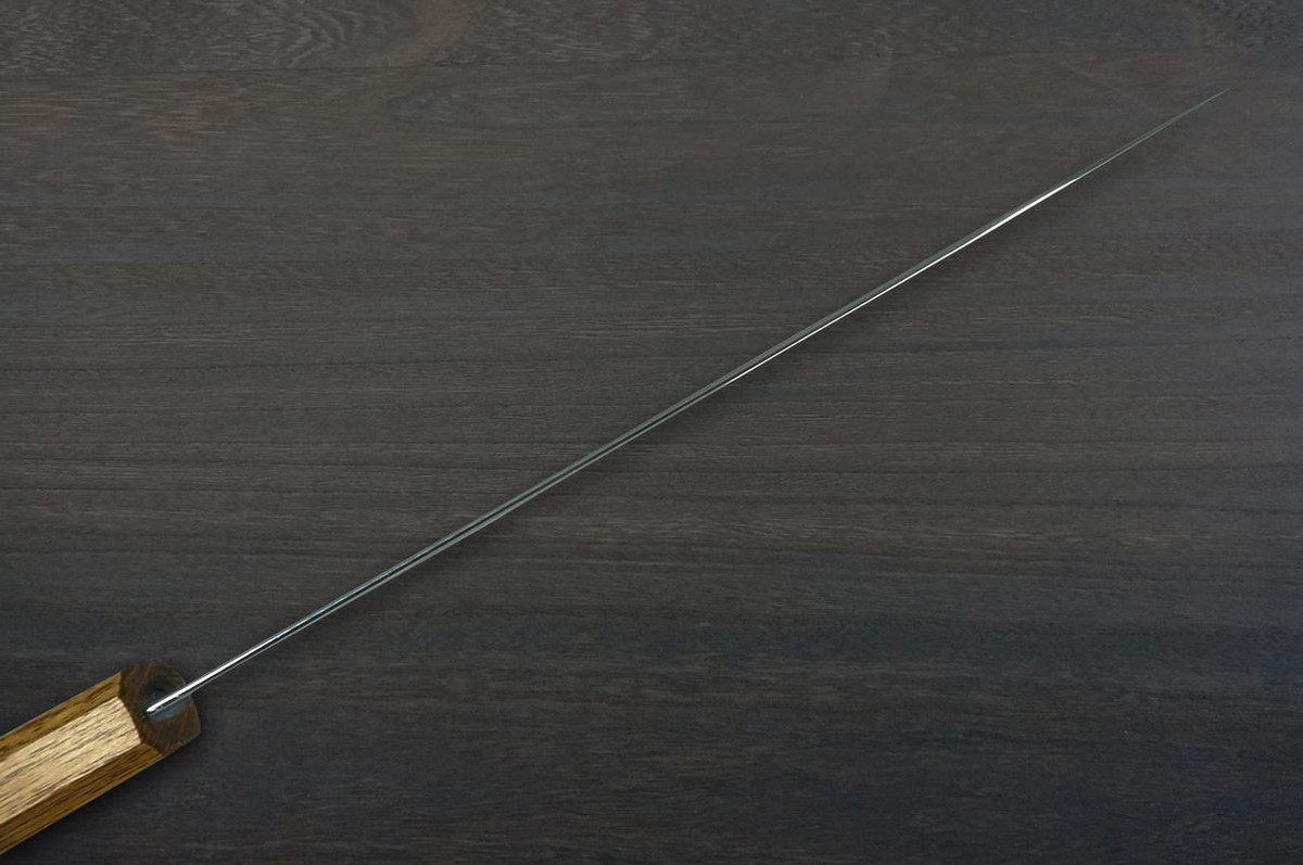 Kei Kobayashi R2 Special Finished OK8BYW Japanese Chef's Gyuto Knife 210mm with Urushi Lacquered Oak Handle 