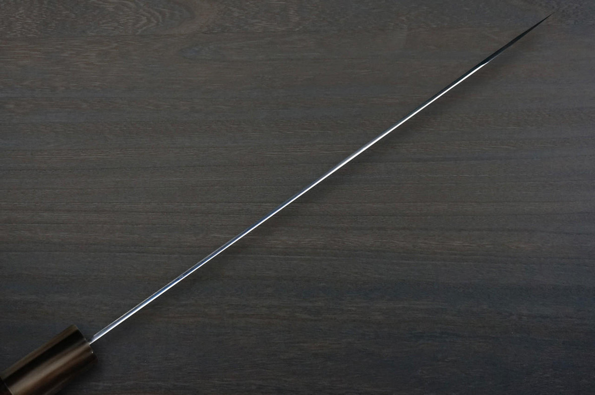 Yu Kurosaki VG-XEOS NEW GEKKO WA EB8W Japanese Chef's Slicer(Sujihiki) 270mm with White Buffalo Ring Ebony Handle 