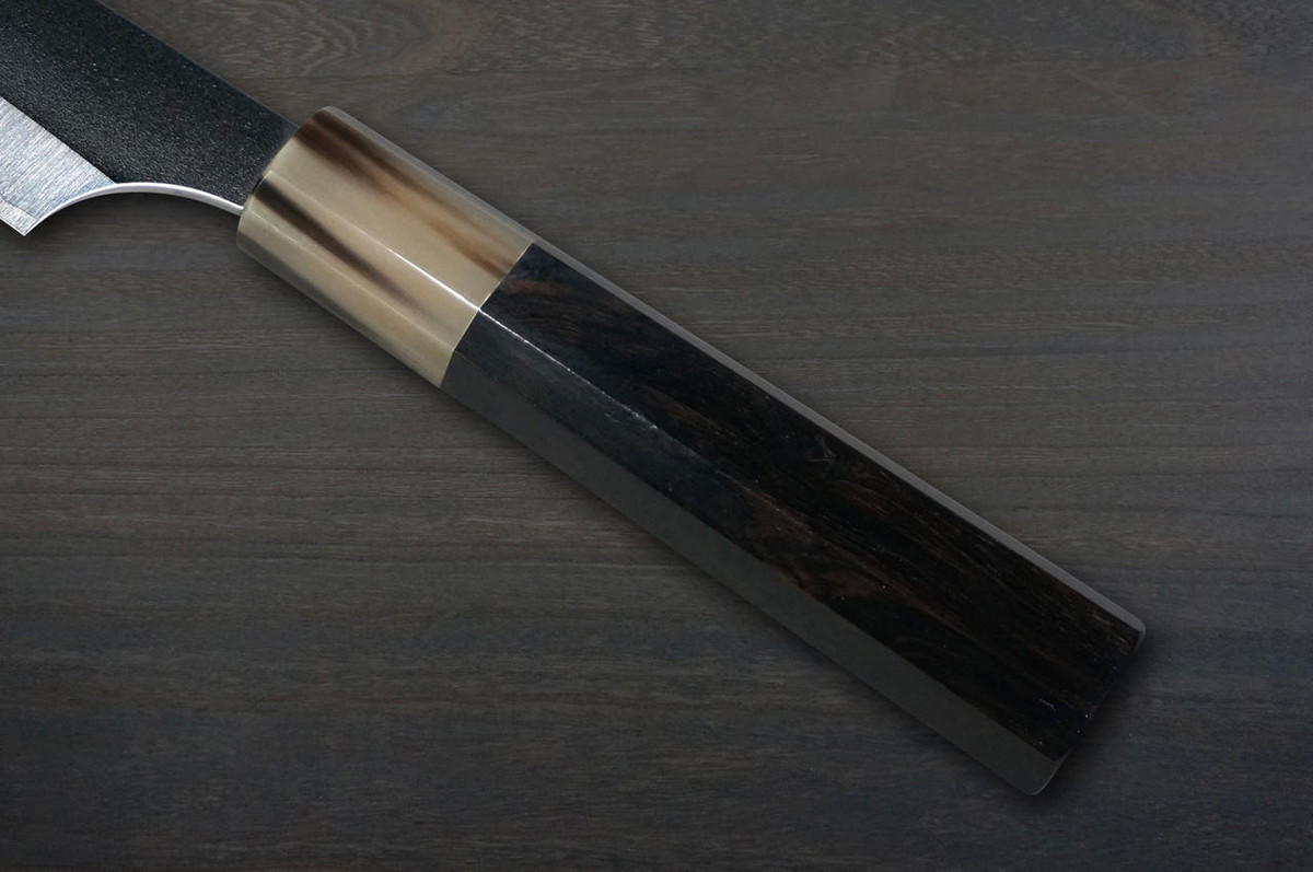 Yu Kurosaki VG-XEOS NEW GEKKO WA EB8W Japanese Chef's Slicer(Sujihiki) 270mm with White Buffalo Ring Ebony Handle 
