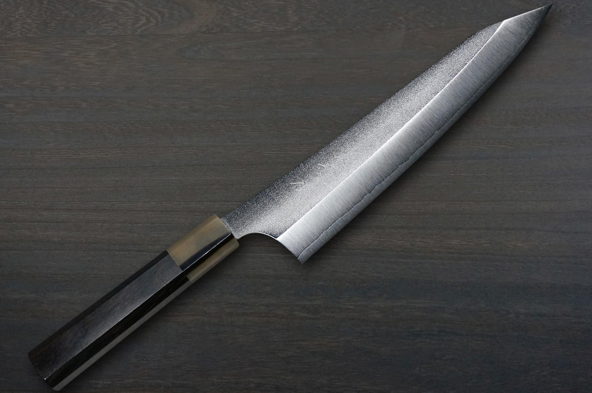 Yu Kurosaki VG-XEOS NEW GEKKO WA EB8W Japanese Chef's Gyuto Knife 210mm with White Buffalo Ring Ebony Handle 