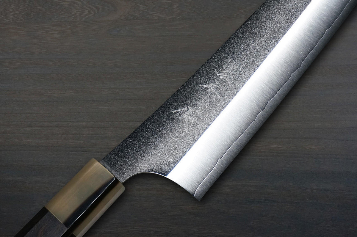 Yu Kurosaki VG-XEOS NEW GEKKO WA EB8W Japanese Chef's Gyuto Knife 210mm with White Buffalo Ring Ebony Handle 
