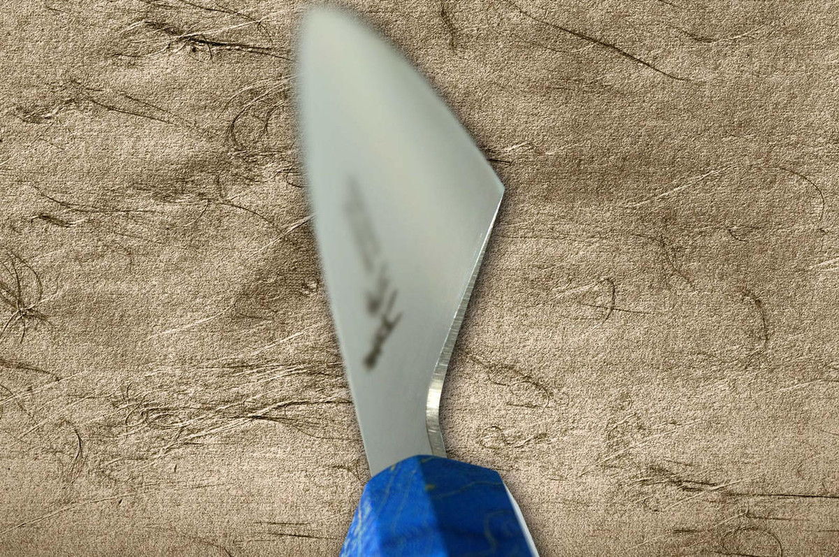 Sakai Takayuki JEWEL VG1 Japanese Chef's Santoku Knife 180mm Double Ring Wenge Handle [Sapphire] 