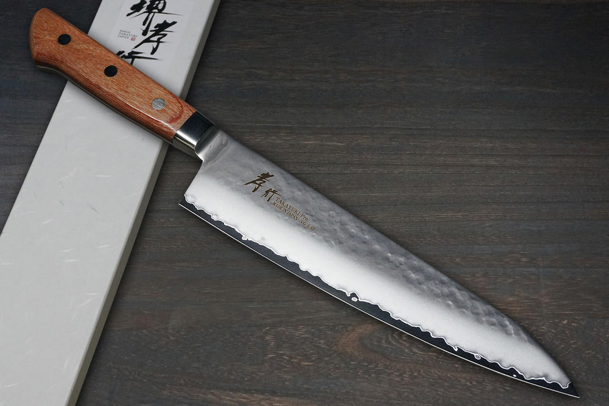 kayuki様 Sakai Takayuki PRO VG5 Hammered Japanese Chef's Gyuto Knife 210mm