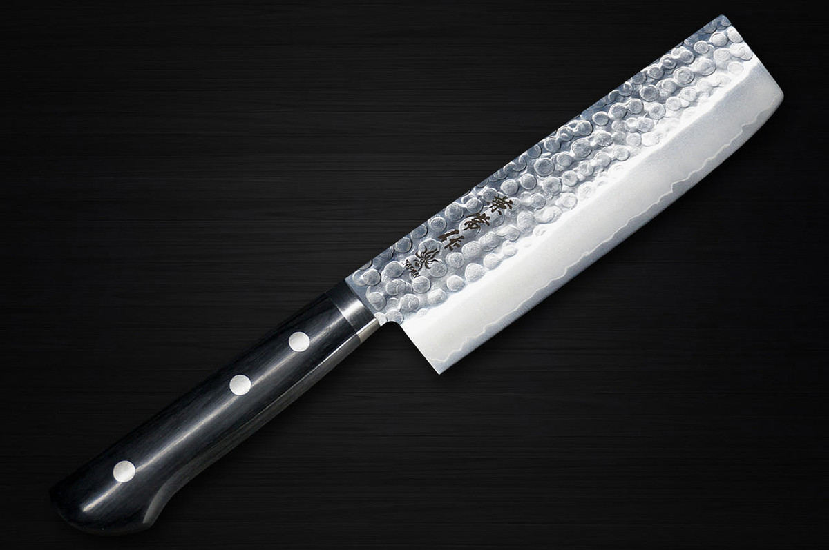 Kanetsune KC-940 VG1 Stainless Hammered Japanese Chef's Nakiri(Vegetable) 165mm [White Package] 