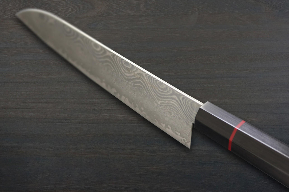Kanetsune 101-Layer Damascus NAMISHIBUKI Japanese Chef's Santoku