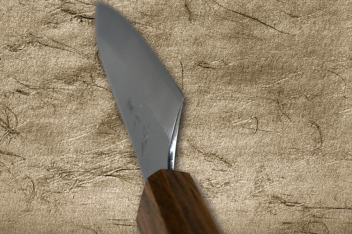 Yu Kurosaki VG-XEOS NEW GEKKO WA OK8M Japanese Chef's Petty Knife(Utility) 130mm with Urushi Lacquered Oak Handle 