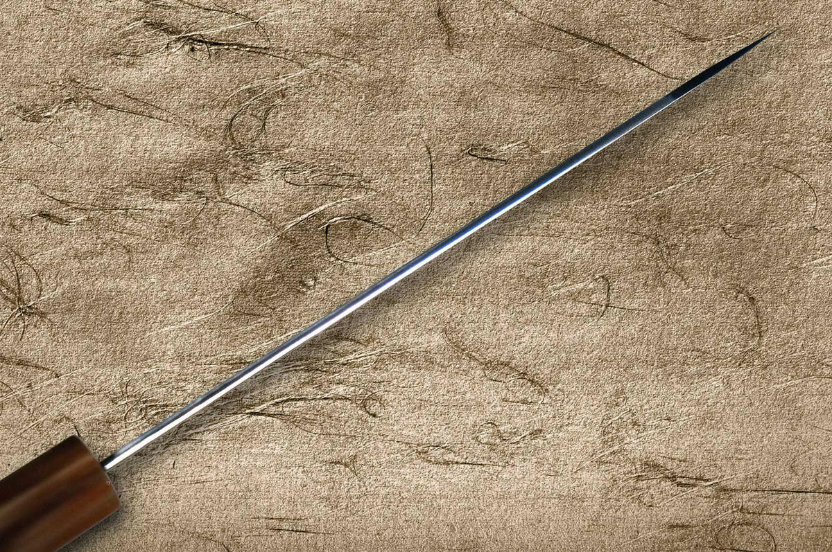 Yu Kurosaki VG-XEOS NEW GEKKO WA EB8W Japanese Chef's Petty Knife(Utility) 150mm with White Buffalo Ring Ebony Handle 