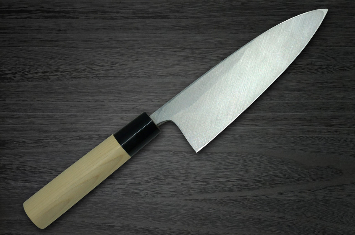 [Left Handed] Yoshihiro White No.2 Supreme Jousaku JCHC Japanese Chef's Deba Knife 150mm with Magnolia Wood Handle 