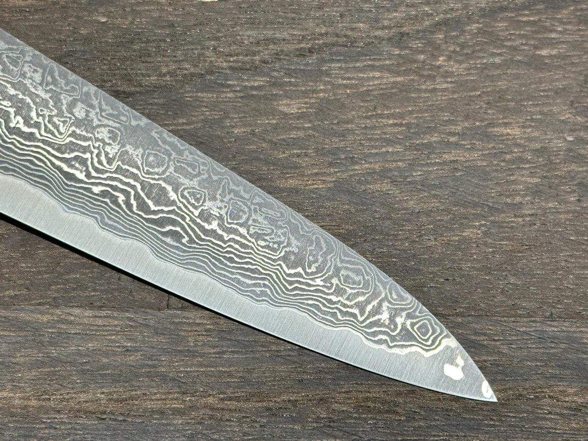 [OUTLET] Shigeki Tanaka 33-Layer R2(SG2) Damascus IR Japanese Chef's Petty Knife(Utility) 150mm with Desert Ironwood Handle 