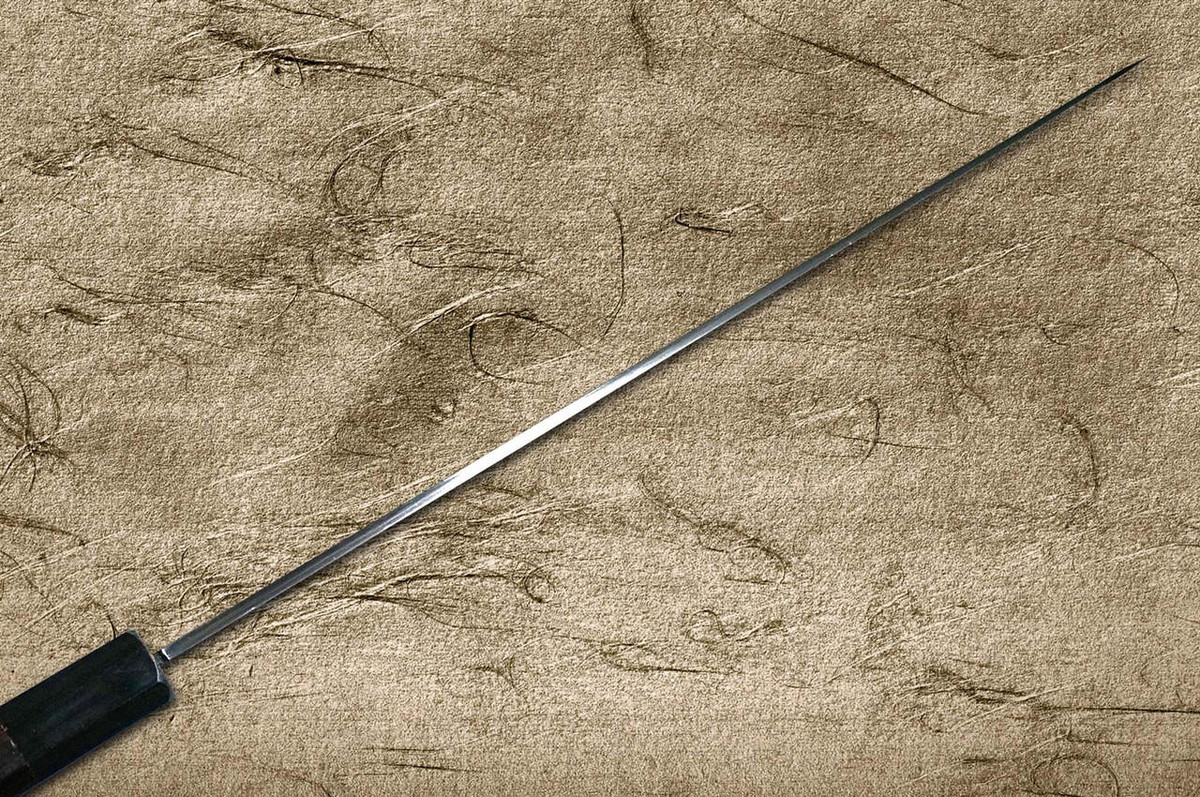 Sakai Takayuki Ginsan Warikomi Ebony Handle Japanese Chef's Kengata-Yanagiba(Sashimi) 270mm 