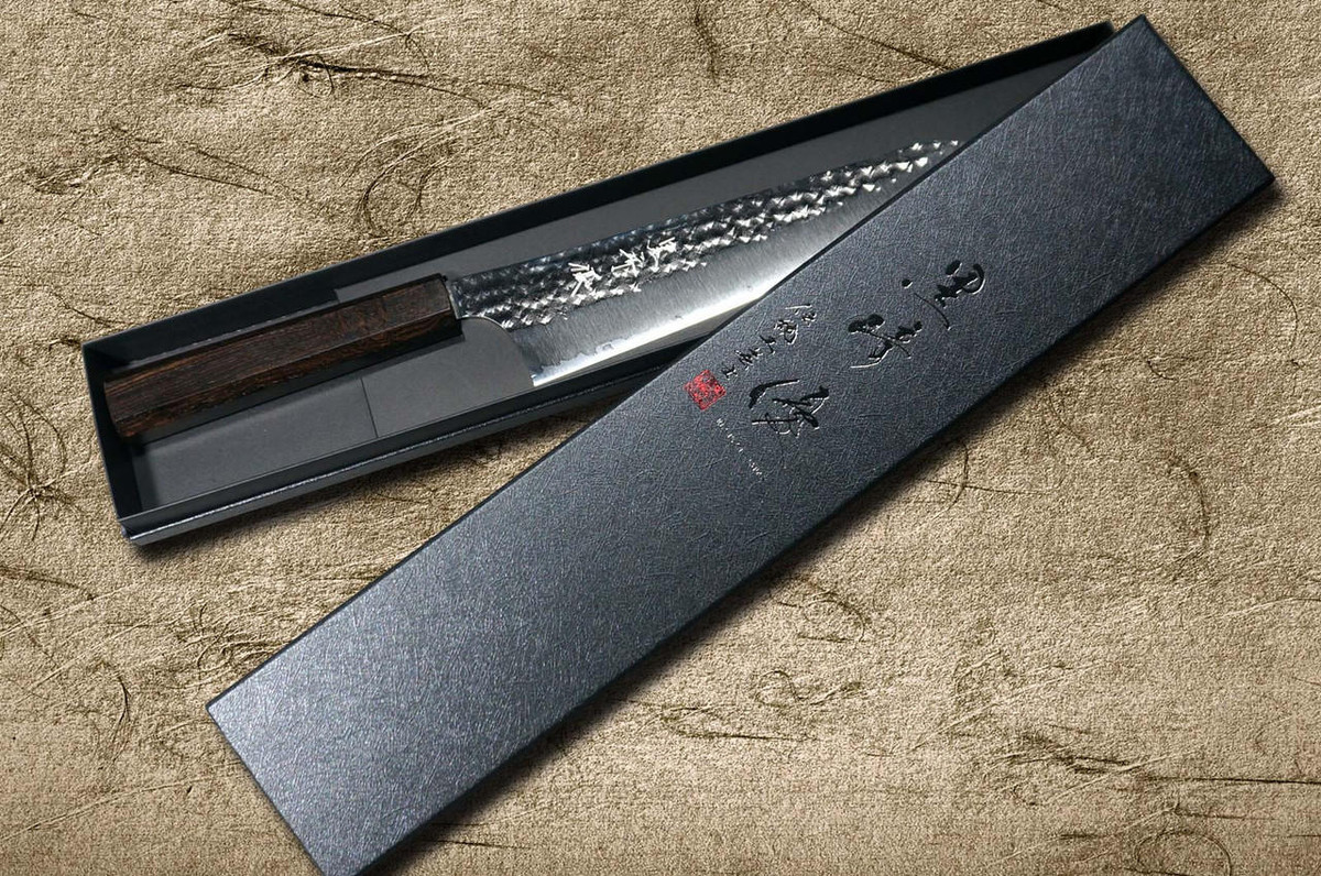 黒崎優　R2 柳刃　270mm 黑崎裕R2(SG2) 锤纹闪光影和EB8N 日本厨师牛刀270mm 全乌木手柄| 日本刀