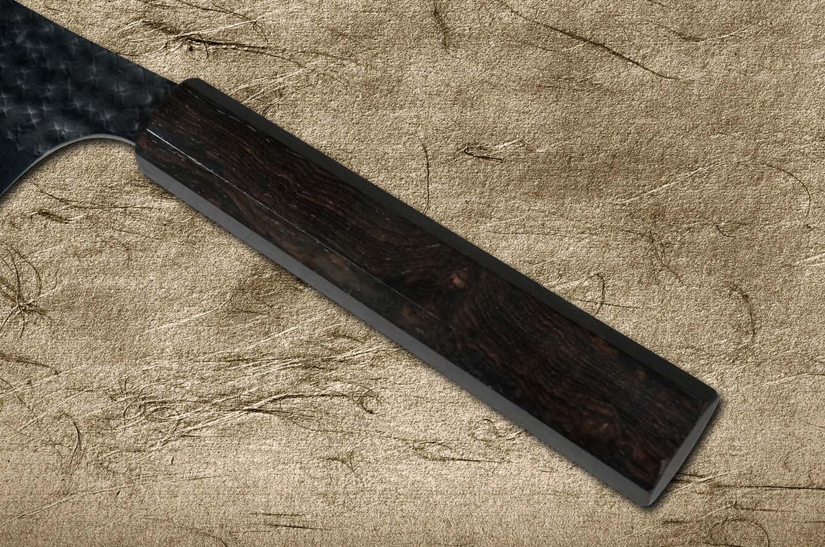 Yu Kurosaki R2(SG2) Hammered SENKO-EI WA EB8N Japanese Chef's Gyuto Knife 180mm with Full Ebony Handle 