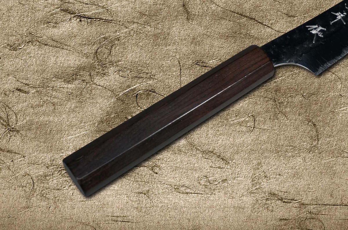 Yu Kurosaki R2(SG2) Hammered SENKO-EI WA EB8N Japanese Chef's Petty Knife(Utility) 130mm with Full Ebony Handle 