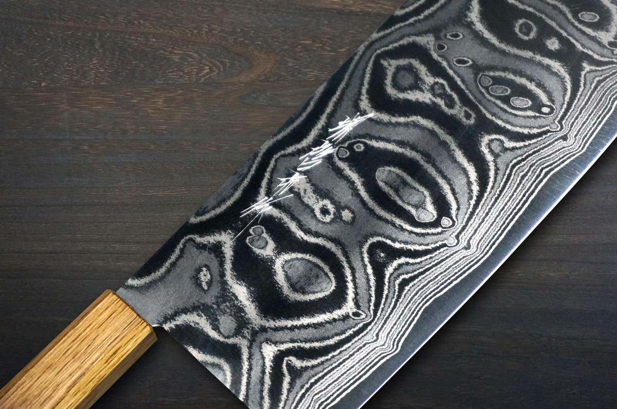 Keiichi Fujii AUS10 Nickel Damascus OK8B Japanese Chef's Chinese