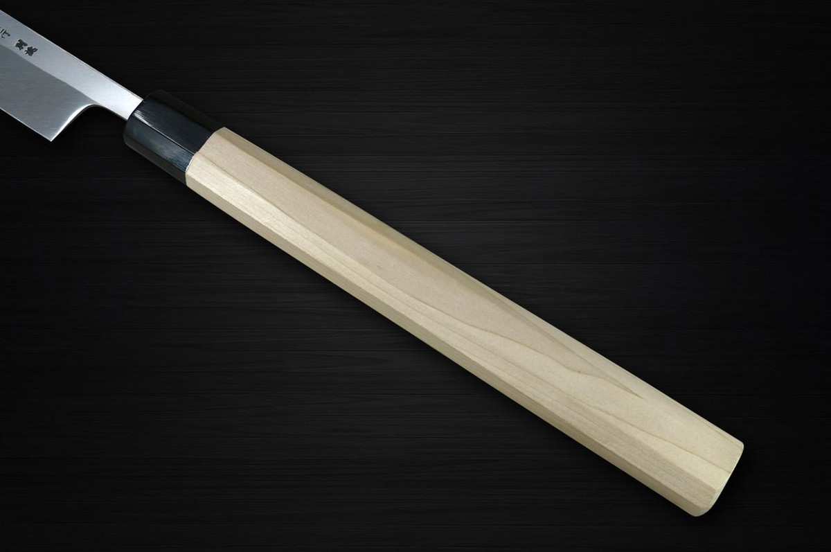 Sakai Takayuki Tuna Maguro Bocho Japanese Chef's Tuna-Kiri and Saya SET 540mm Tokujyo Supreme (White 2 steel) with Water Buffalo Octagonal Handle and Saya Sheath 