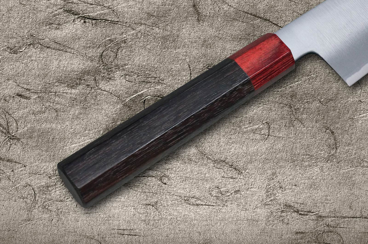 Satoshi Nakagawa Aogami #2 Migaki RS8R Japanese Chef's Gyuto Knife 240mm with Red-Ring Octagonal Handle