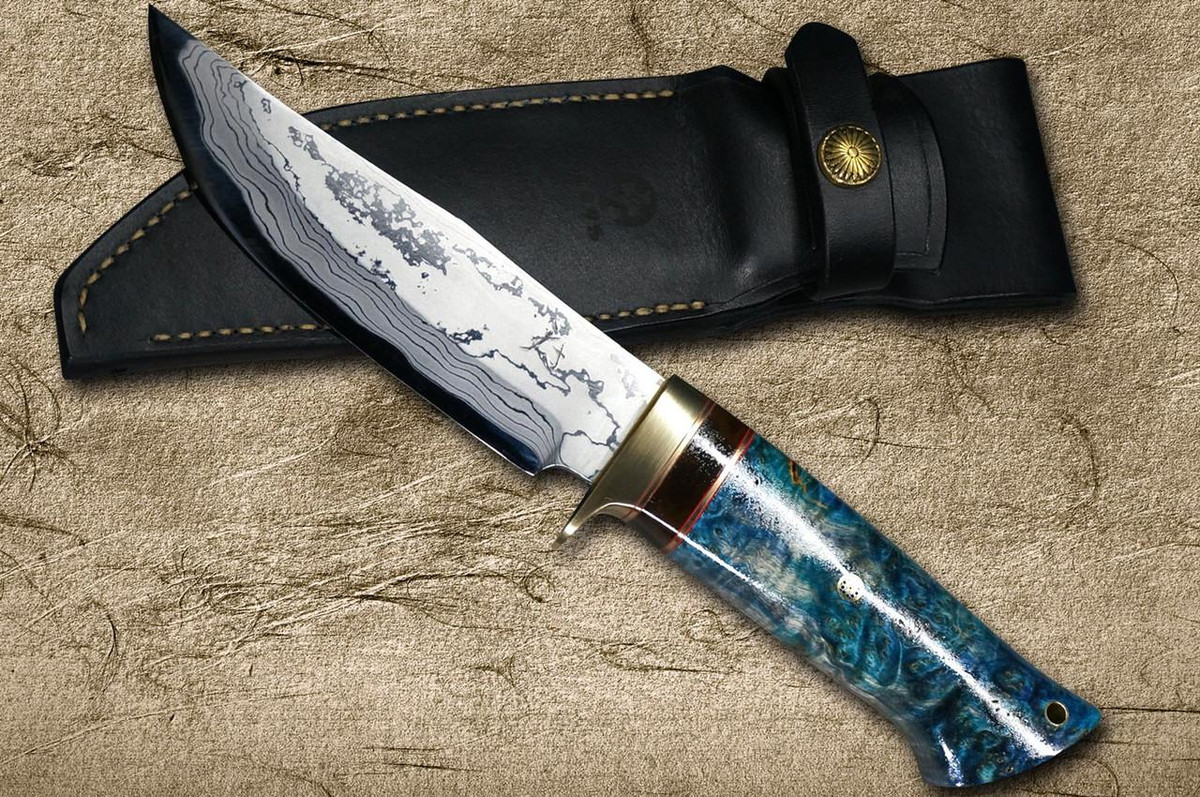 Daisuke Nishida Shirogami No.1 Damascus Japanese Chef's Petty