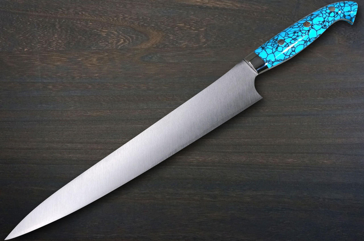 Yu Kurosaki HAP40 Japanese Chef's Slicer(Sujihiki) 270mm with Blue
