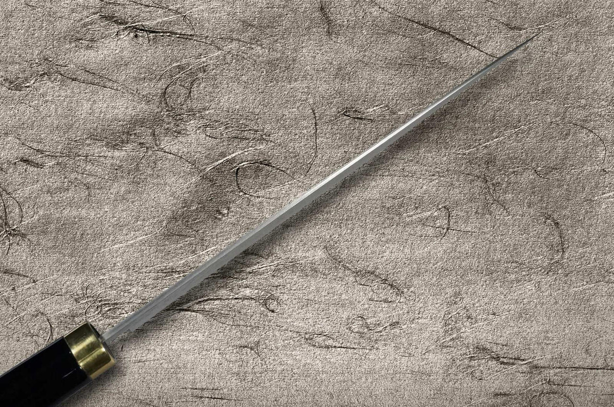 Takeshi Saji Makie-Art R2(SG2) Mirrored Damascus Japanese Chef's Gyuto Knife 210mm with Urushi Lacquered Saya and Handle RED FUJI (AKA FUJI) 