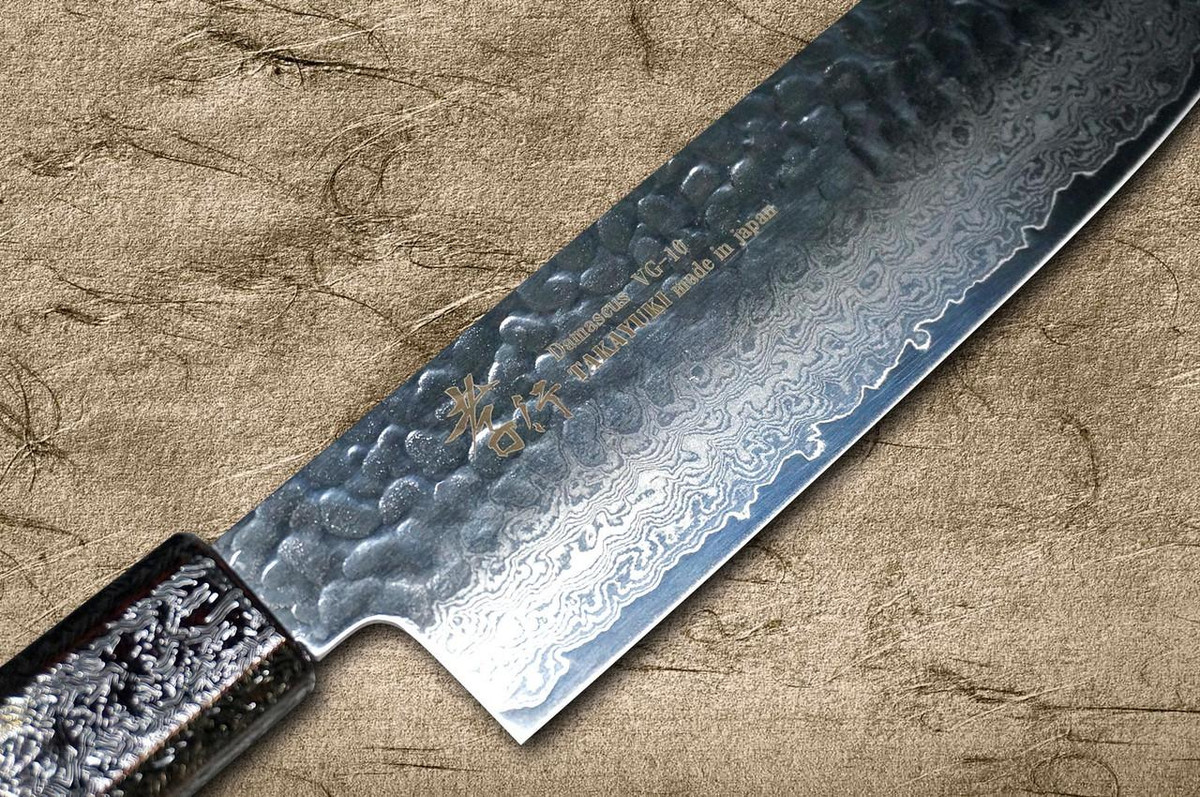 Sakai Takayuki 33-Layer VG10 Damascus RIO Chef's Nakiri(Vegetable) 160mm with Japanese Lacquered Handle [Blue] 