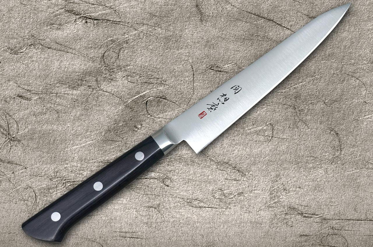Fujiwara Kanefusa (SOUMA) Mo-Stainless Japanese Chef's Petty Knife(Utility) 150mm 