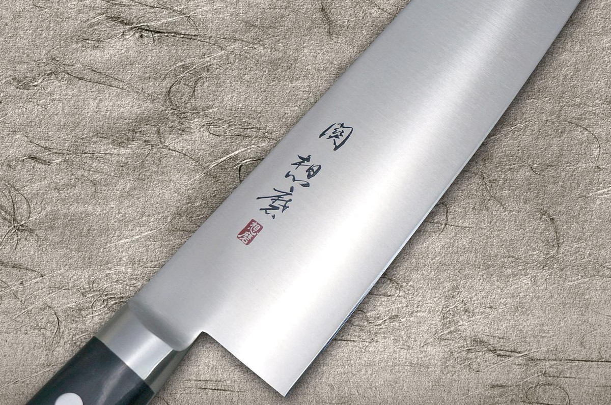 Fujiwara Kanefusa (SOUMA) Mo-Stainless Japanese Chef's Santoku Knife 180mm 