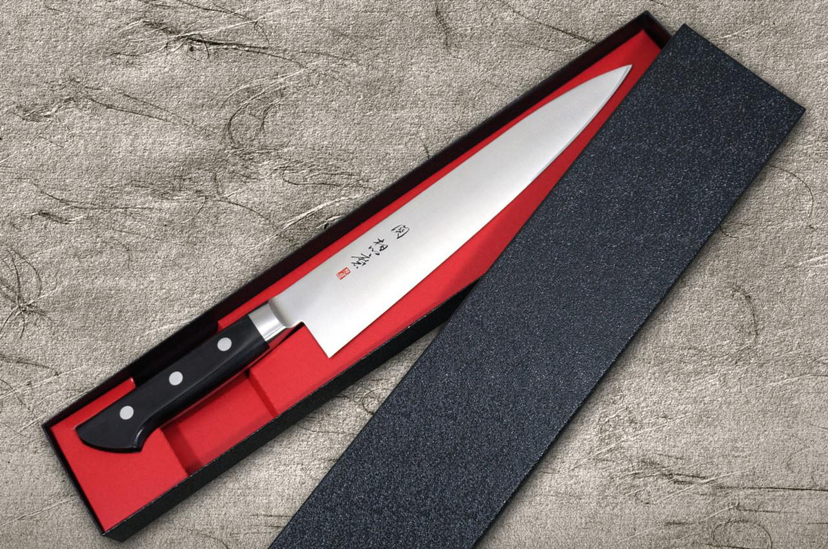 Fujiwara Kanefusa (SOUMA) Mo-Stainless Japanese Chef's Gyuto Knife 240mm 