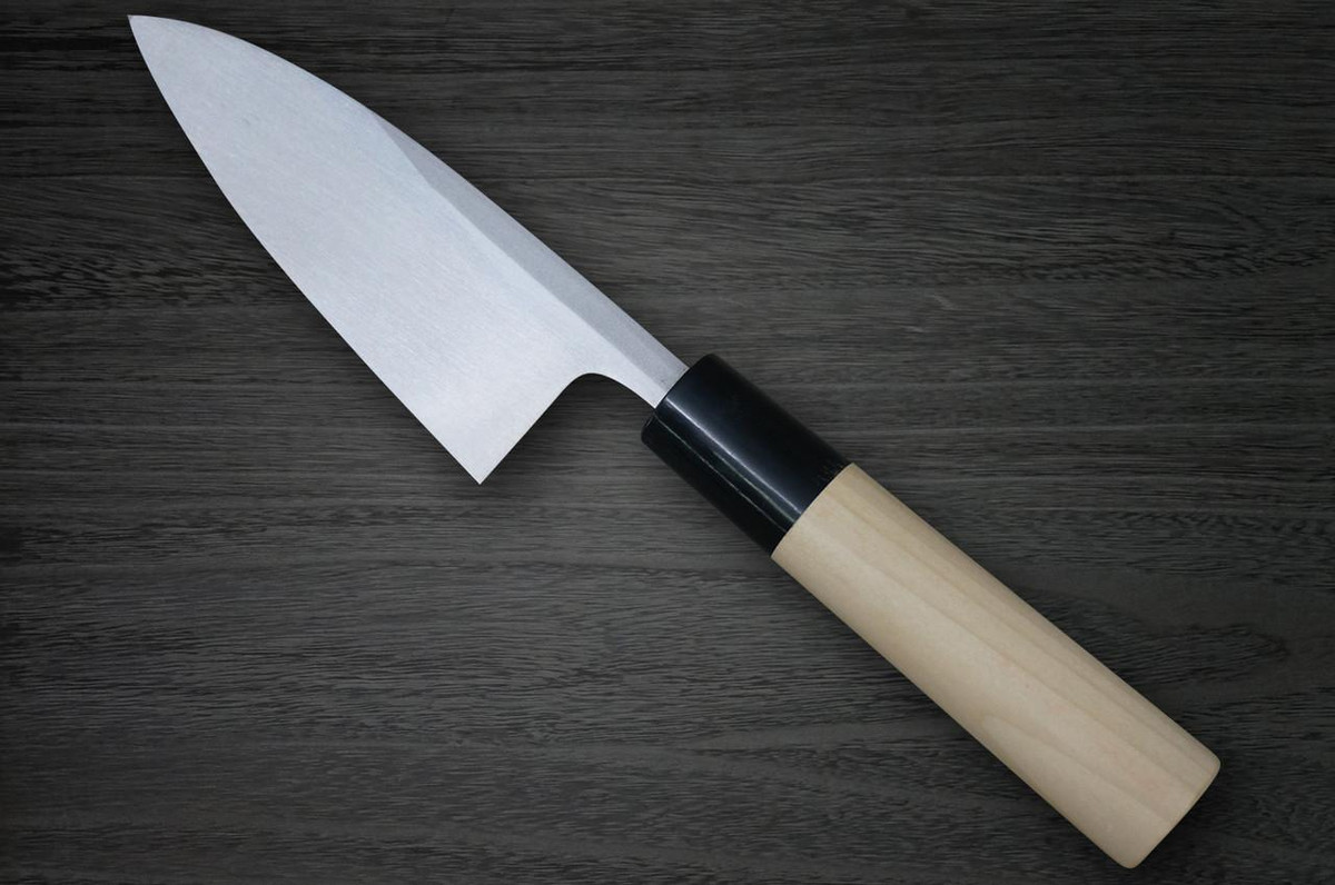 Fujiwara Kanefusa (SOUMA) White Steel Japanese Chef's Deba Knife 120mm 