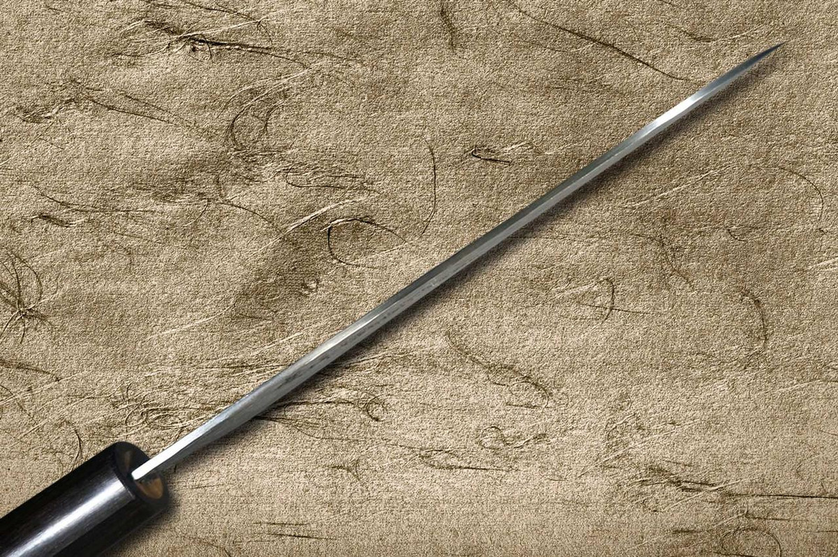 Sakai Takayuki 33-Layer VG10 Damascus Ebony Chef's Santoku Knife 170mm with Full Ebony Handle 