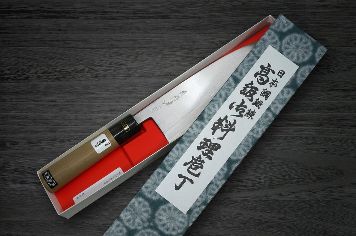 Fujiwara Kanefusa (SOUMA) V-Gold Stainless Japanese Chef's Deba Knife 135mm 