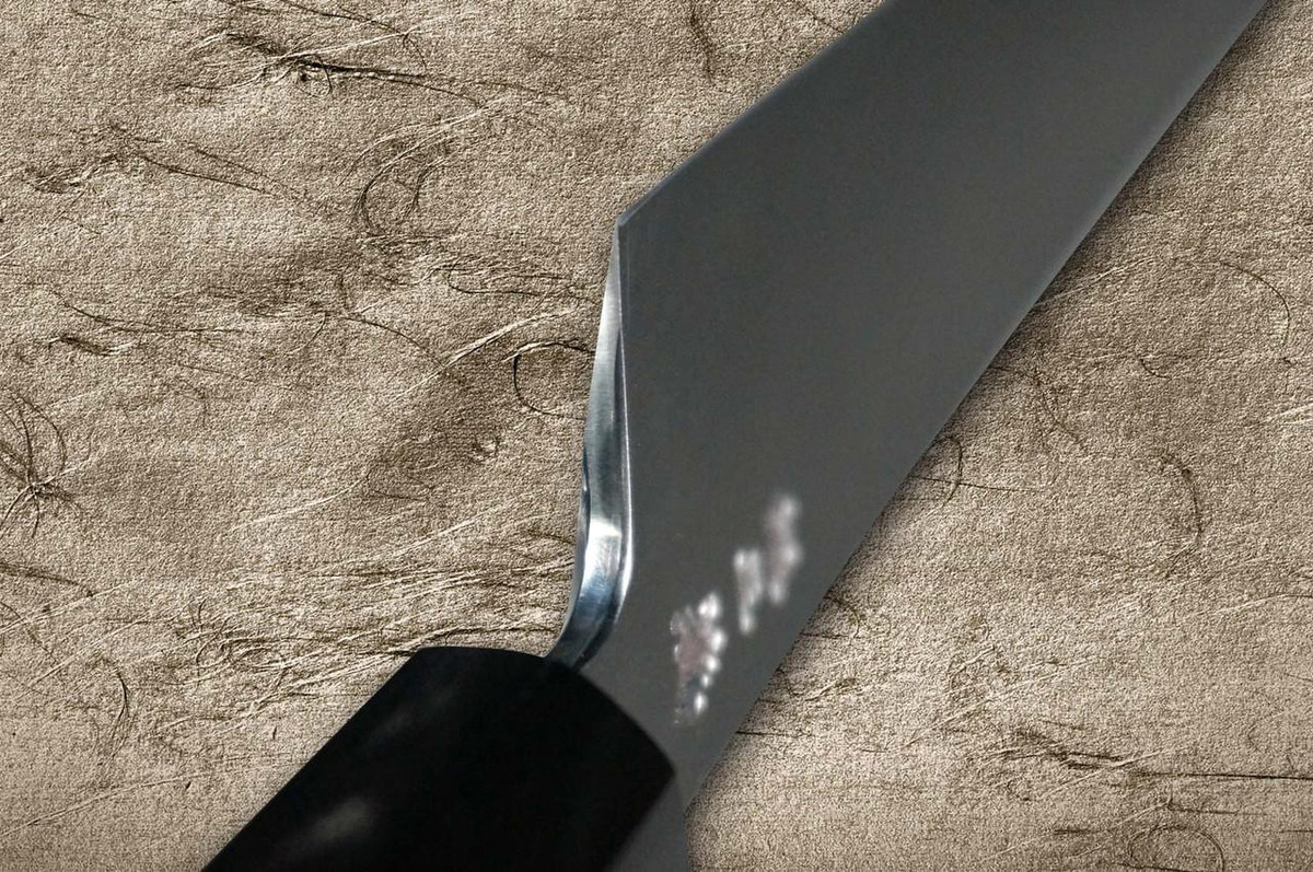 Sakai Takayuki ZANGETSU Ginsan Japanese Chef's Mirrored Sakimaru-Takohiki(Sashimi) 510mm with Double Water Buffalo Ring Wenge Handle [Long Version KIWAMI] 
