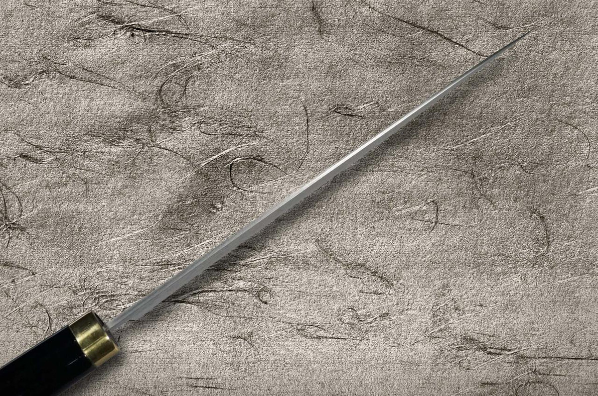 Takeshi Saji Makie-Art R2(SG2) Mirrored Damascus Japanese Chef's Gyuto Knife 240mm with Urushi Lacquered Saya and Handle FUJI on LAKE(PN) 