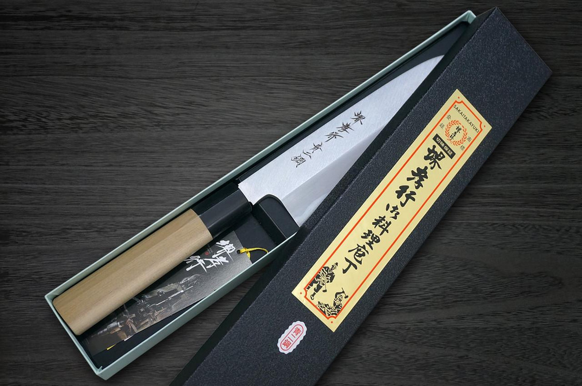 Sakai Takayuki Aoniko Blue 2 Steel Buffalo Tsuba Chef's Kamagata-Usuba(Vegetable) 180mm 