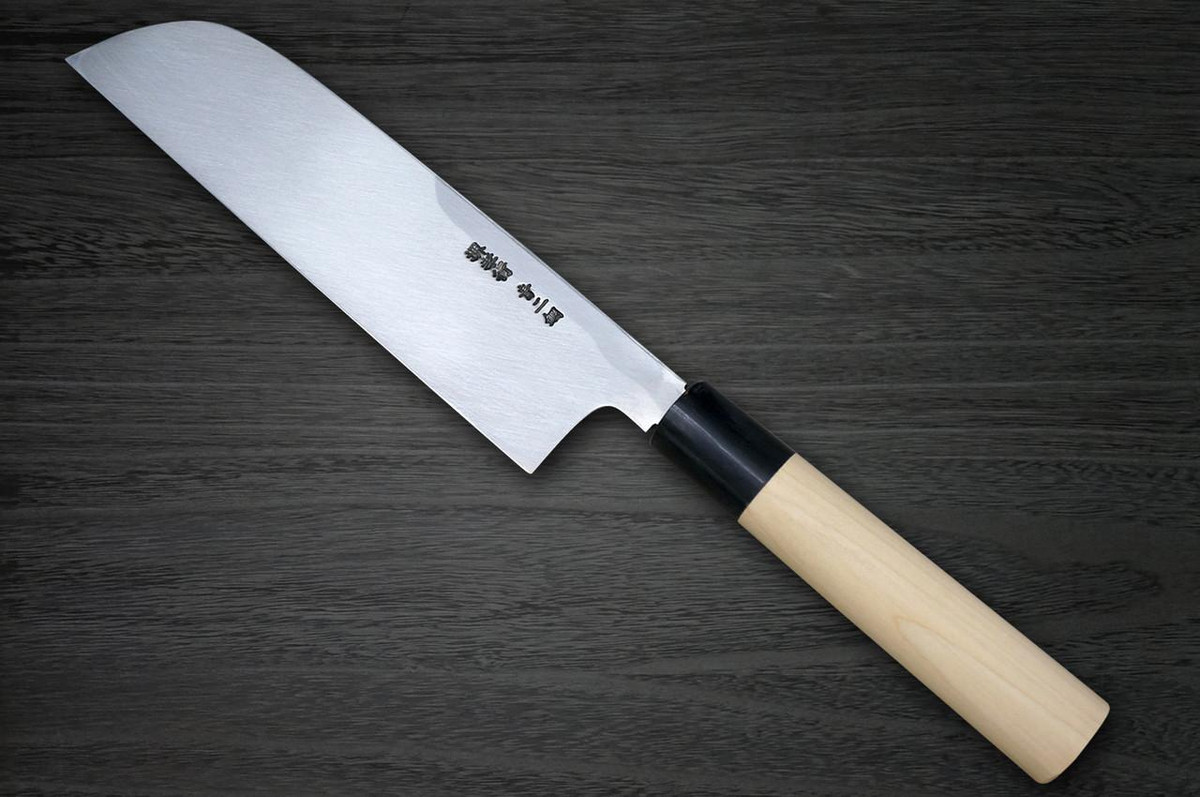 Sakai Takayuki Aoniko Blue 2 Steel Buffalo Tsuba Chef's Kamagata-Usuba(Vegetable) 180mm 